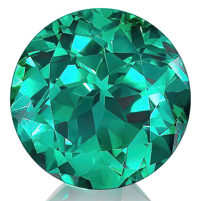round-green-emerald-loose main image