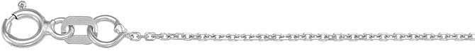 1.0mm Diamond-Cut Cable Chain with Spring Clasp